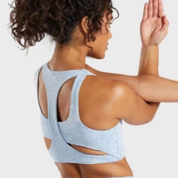 Gymshark Other - GYMSHARK MALIBU BLUE MARL FLEUR SPORTS BRA